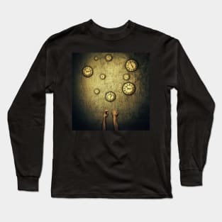 clocks juggling time Long Sleeve T-Shirt